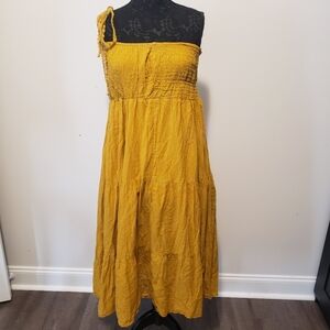 Earthbound Trading Co Women's Cottagecore One lace Arm Loop Dress Size XL